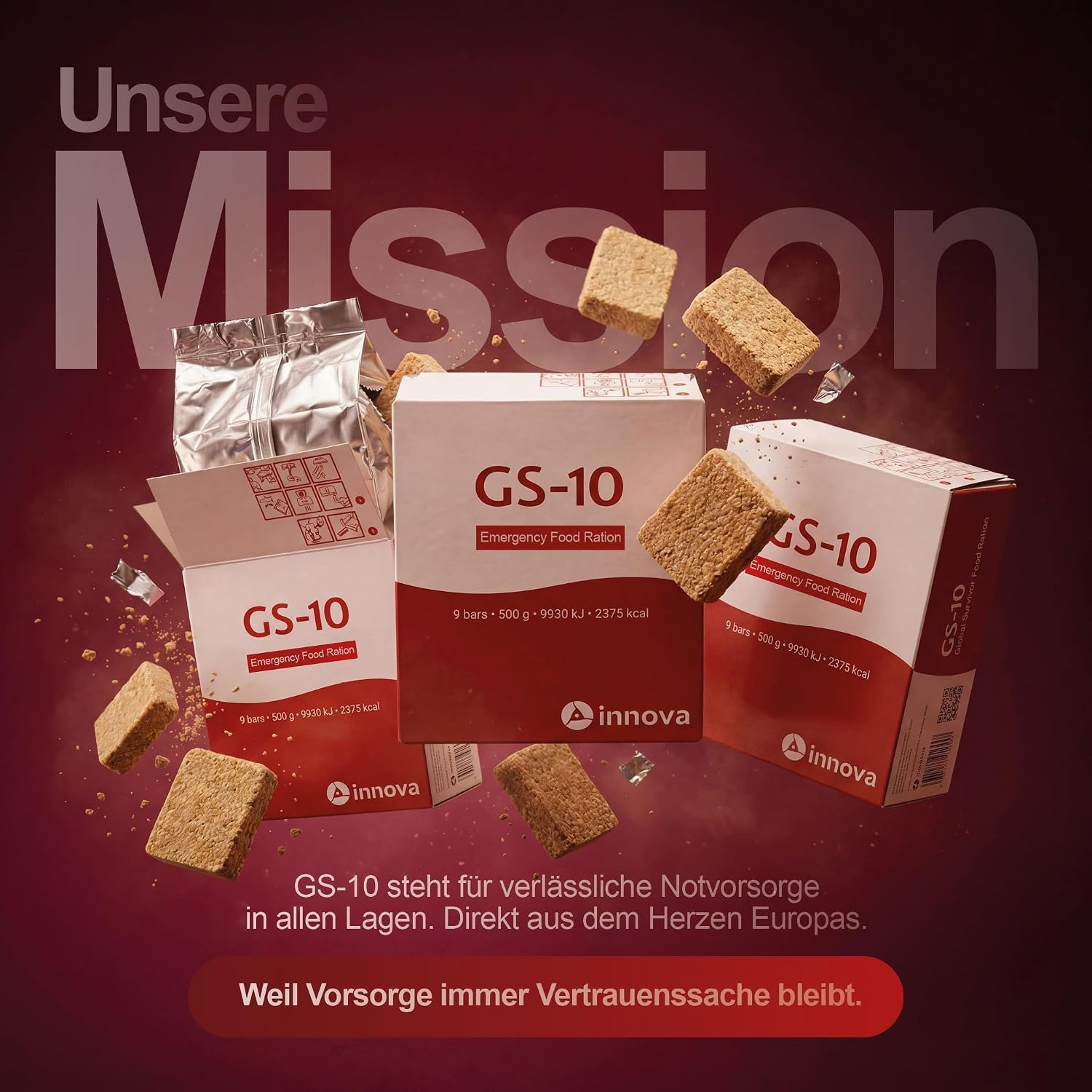 GS-10 Packungen und Riegel