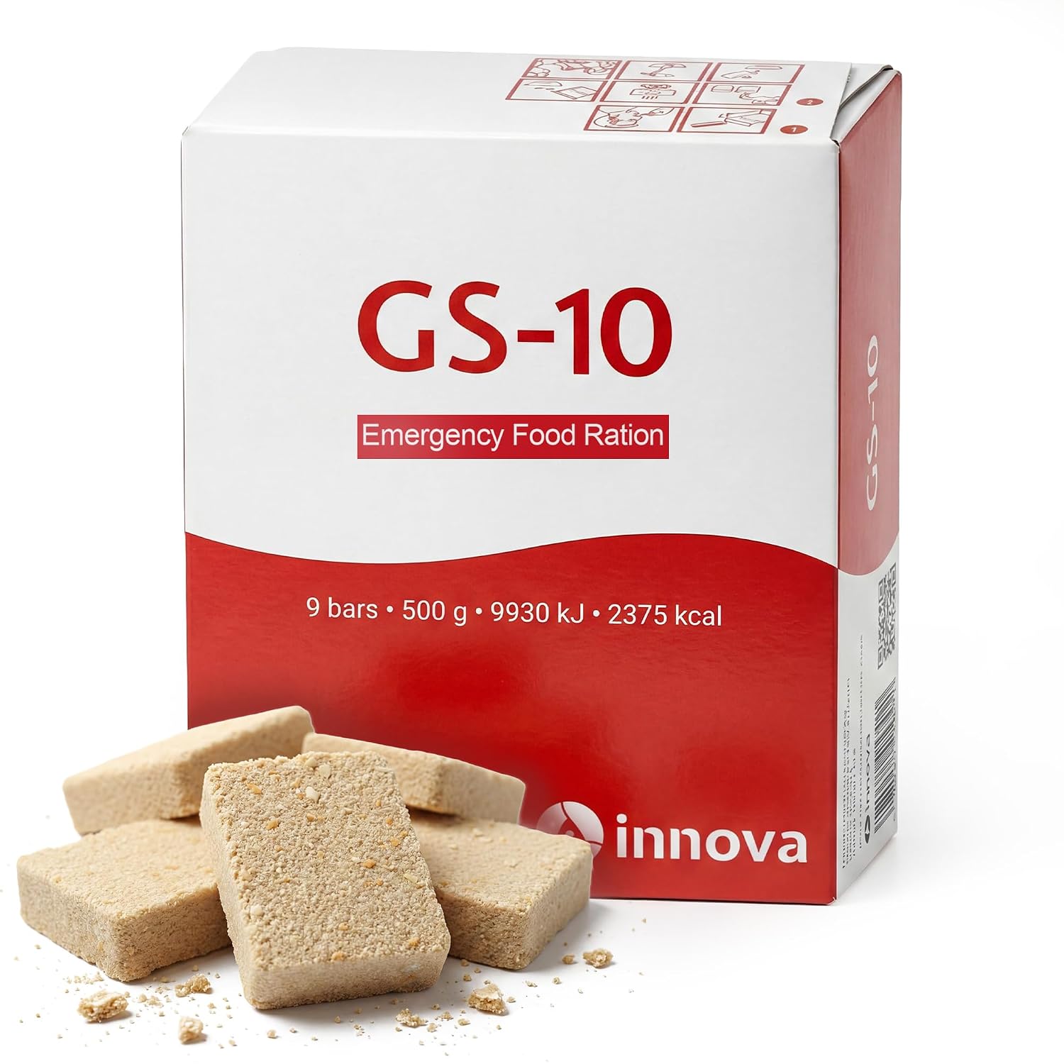 GS-10 Emergency Food Ration – 500-g-Packung mit neun Riegeln